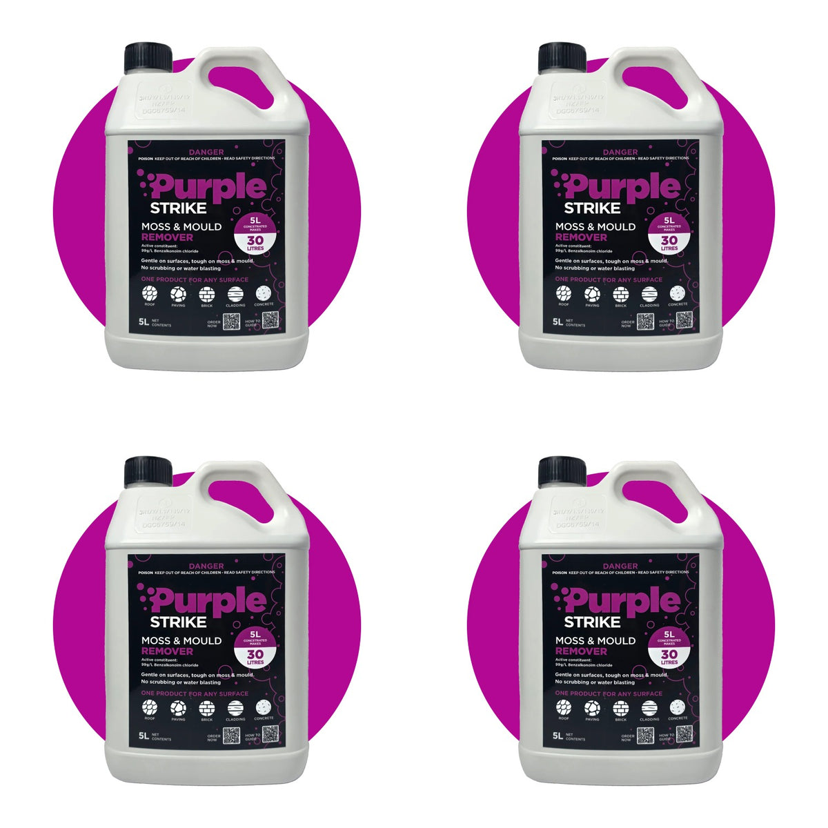 Purple Strike Domestic 5L Four-Pack - 4 bottles