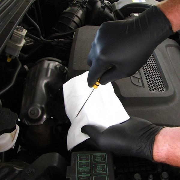 Black Dragon Nitrile Gloves close-up