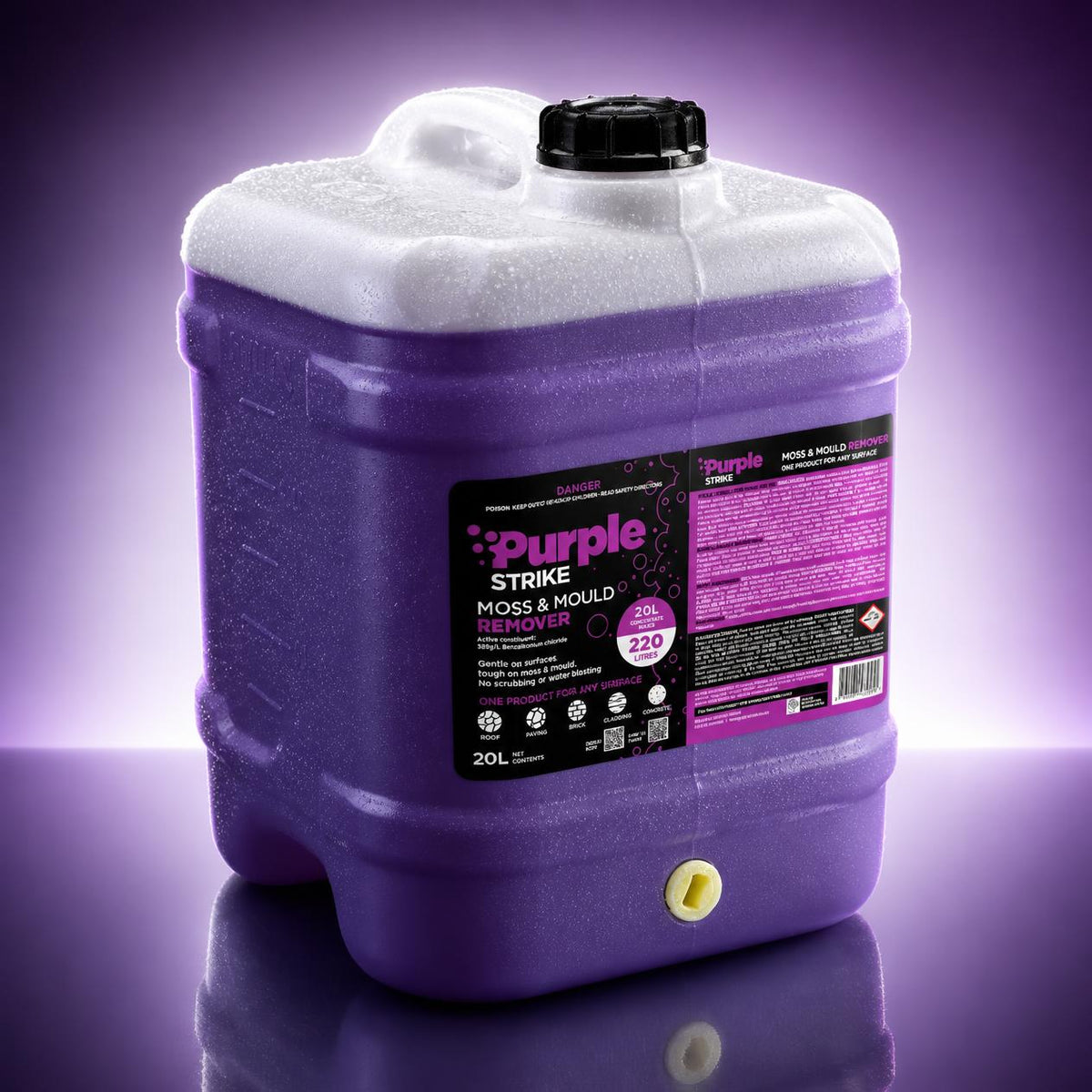 Purple Strike Commercial 20L drum, bulk size for contractors and large sites